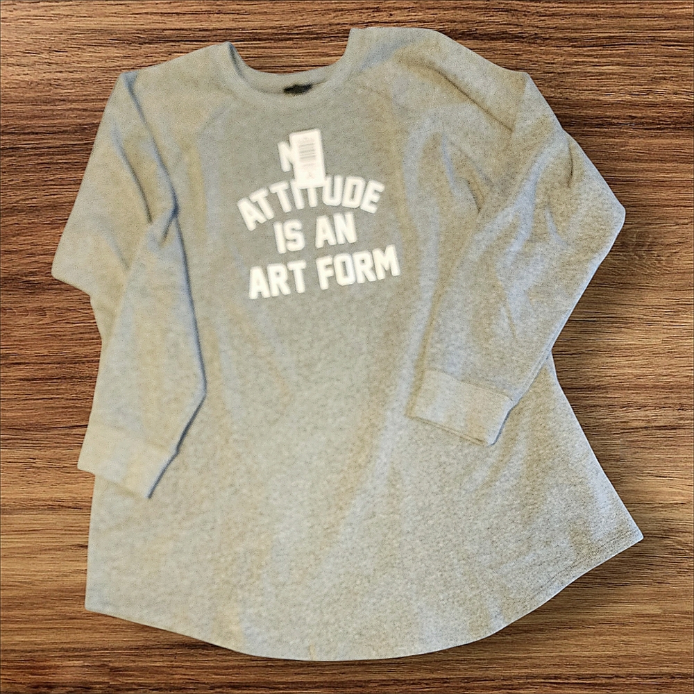 NWT Torrid “Attitude” Tunic Sweatshirt 3X - Picture 6 of 10